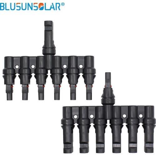 50 Pairs 25 Years Quality Warranty Waterproof IP67 1 to 6 Male and Female M/F Solar T Branch Solar Connector TF0170
