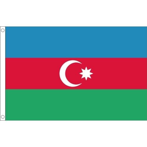 Free shipping xvggdg 90 x 150cm Azerbaijan flag Banner Hanging National flag Home Decoration