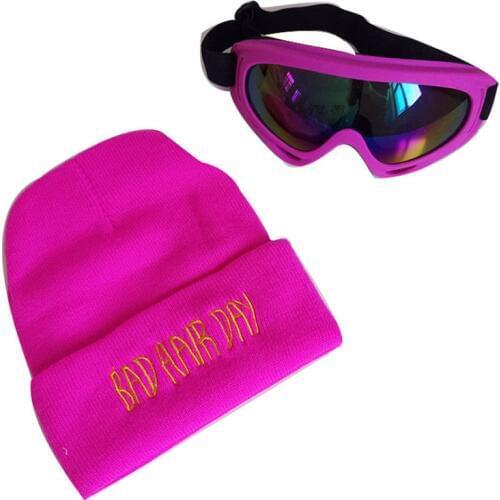 New Fashion Autumn Winter Warm Baby Crochet Hats Baby Cap For Children Knitted Hat With Glasses Boy Girls Kids Hat Casquette