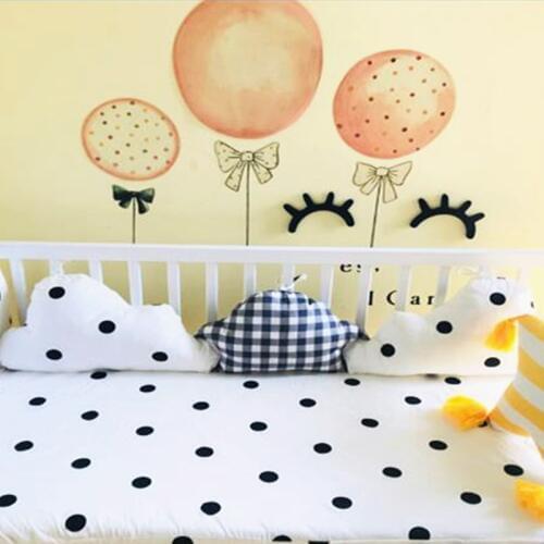 Baby Bumper Cotton Cloud Shape Newborns Crib Protector Pillow Cot Baby Room Decor Infant Pillow Crib Bumper Baby Bedding Set
