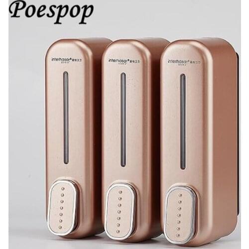 POSEPOP Soap Dispensers 350ml -1050ml Wall Mounted ABS Liquid Shampoo Shower Container Plastic Soap Holder for Bathroom Washroom