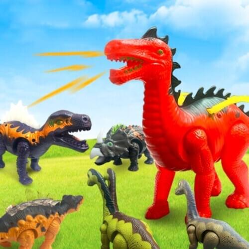 Electric Walking Dinosaur Pterosaur Spinosaurus Stegosaurus Ceratosaurus With Light Sound For Kids Baby Toys Birthday Gift