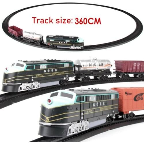 Electric Rail Car Small Train Track Toy Set Model Simulation High Speed Railway Motor Car Subway Light Rail Childrens Train Toy