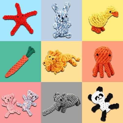 Interactive Dog Toys for Small Large Dogs Pet Toothbrush Chew Toys Cotton Rope Toy Dogs Accessoires Products for Chihuahua Pug