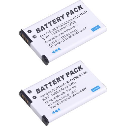 2X 3.7V 1050mAh Cordless Phone Rechargeble Battery for Gigaset SL910 SL910H SL910A V30145-K1310K-X447 Battery