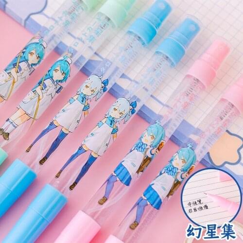 Creative cartoon small daisy spray gel pen multifunctional spray pen student writing pen stationery