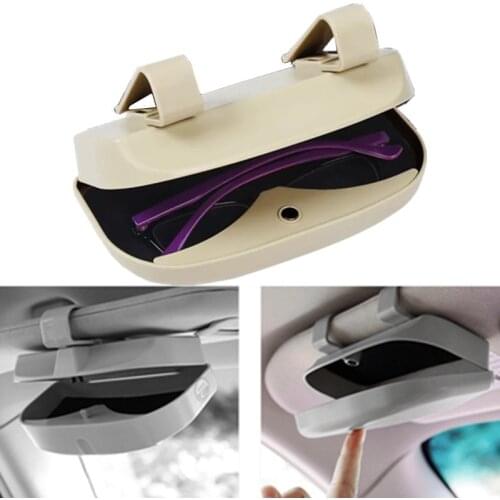 Glasses Holder Magnetic Car Sun Visor Glasses Case Organizer Glasses Box Holder Visor Sunshade Car Glasses Holder Stand