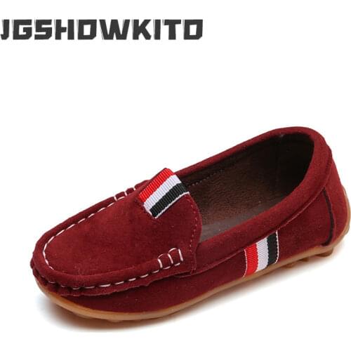 Fashion Boys Shoes Kids Children Soft Flats Sneakers Casual Shoes For Toddler Big Boy Classical Design British All-match Loafers