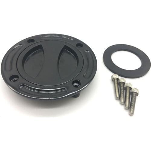 Motorcycle Black Chrome Keyless Fuel Gas Tank Cap For Suzuki Hayabusa GSX1300R 1999-2007 TL1000R 1998-2003