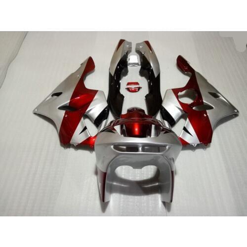 Custom Fairing Kit for KAWASAKI Ninja ZX6R 94 95 96 97 ZX 6R 1994 1997 Red silver black Motorcycle Fairings set+7gifts KZ03