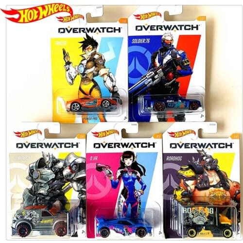 Original Hot Wheels Car Diecast Model Toys for Boys 1:64 Cooperation Series Cartoon Hot Toys Alloy Collection Gift Toy Car Set