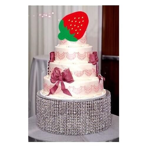 Wedding crystal transparent acrylic Cake Stand - centerpiece,Table Centerpiece Diameter 35cm by height 20cm