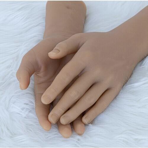 Realistic Male hand model simulation silicone medical painting teaching shooting display props S8