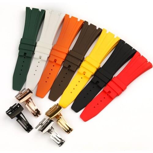 27mm Watchband For Audemars Piguet AP ROYAL OAK OFFSHORE Watch Accessories Waterproof Rubber Silicone Watch Bracelet Watch Strap