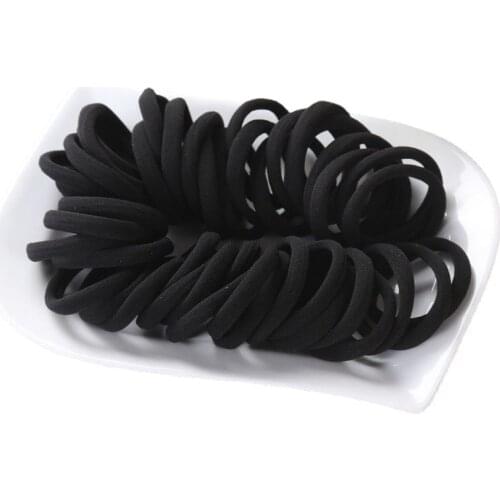10 PCS Black White Colorful Ponytail Holders rope Rubber Band Hair Accessories Hair Ties Gum Elastic Hair Bands For Girl Women