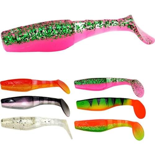 Fishing Bait Silicone T-tail Soft Lure 8.5cm/8g Bionic Artificial Bait Fishing Accessories