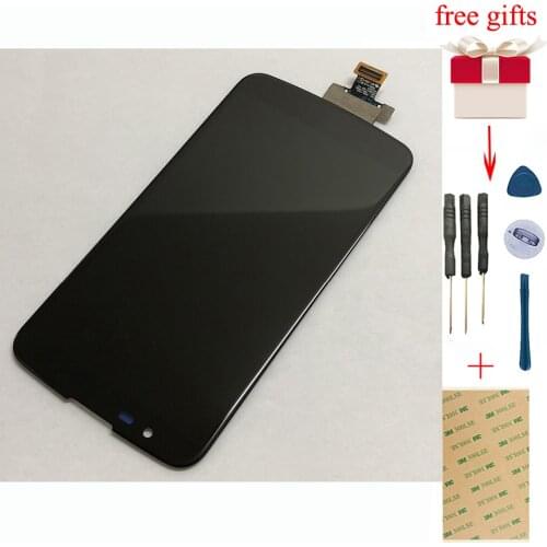 For LG K10 LTE K430 K430DS / K410 K420 K420n Touch Screen Digitizer Sensor Glass + LCD Display Monitor Panel Assembly + Frame