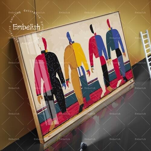 Embelish 1 Pieces Famous Artworks Kazimir Malevich HD Print On Canvas Paintings For Living Room Modern Home Decor Wall Pictures
