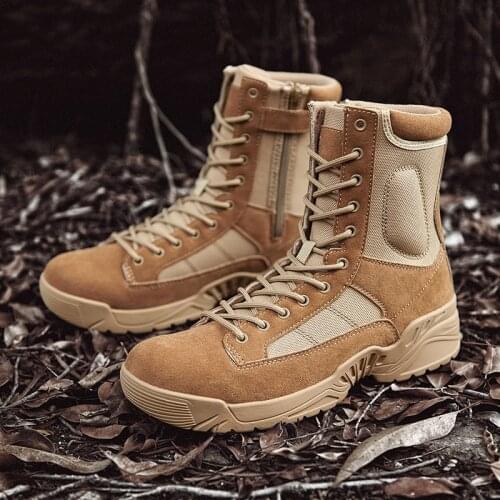 Outdoor Breathable Men Tactical Boots Army Winter New Military Men Boots Special Force Desert Boots Combat Snow Boots Men Hiking