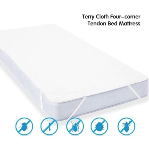 High Quality Mattress Cover New Four-Corner Tendon Terry Cloth Sweatproof Bed Cover Child Wetting Waterproof Mattress Protector