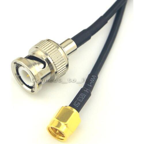 10 Pieces Extension Cable New 1.8M SMA Male to BNC Male Connector Coaxial Cable Adapter Pigtail Cable RG174 1.8M