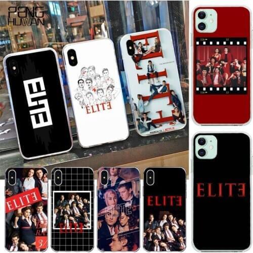 PENGHUWAN Spanish TV series Elite Silicone Black Phone Case for iPhone 11 pro XS MAX 8 7 6 6S Plus X 5S SE 2020 XR cover