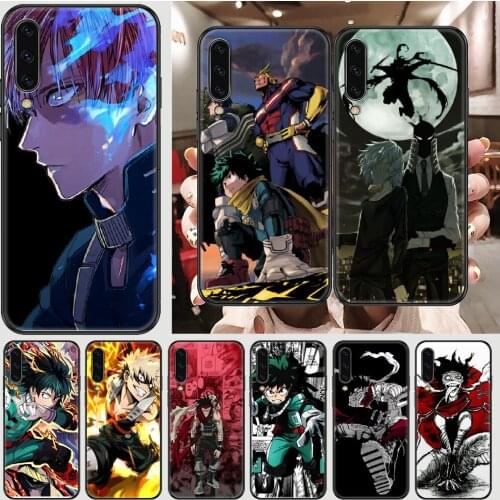 Anime My Hero Academia Stain Phone case For Samsung Galaxy A 3 5 7 8 10 20 21 30 40 50 51 70 71 E S 2016 2018 4G black 3D Etui