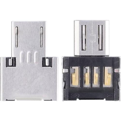 CYSM 5pcs Ultra Mini DM Micro USB 5pin OTG Adapter Connector for Cell Phone Tablet & USB Cable & Flash Disk