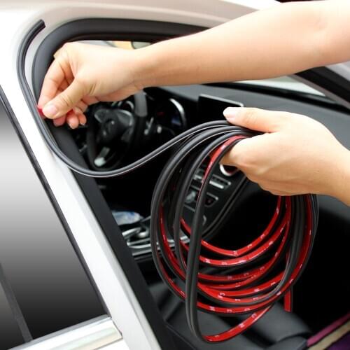 Car Door Rubber Seal Strips Stickers Car styling for ford focus kuga fiesta mondeo fusion Tuga Ecosport mk2 mk3 mk4 mk7