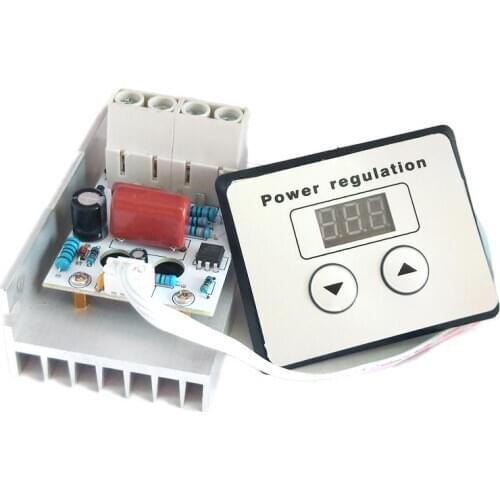 10000w Scr Digital Control Electronic Voltage Regulator Speed Control Dimmer Thermostat + Digital Meters Power Supply
