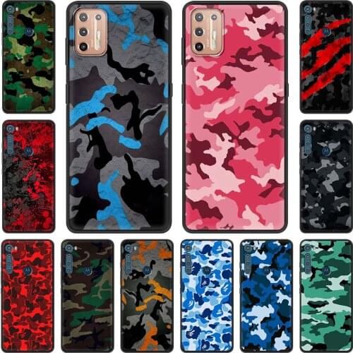 Camouflage Pattern Camo Military Phone Case For Motorola Moto G9 Play One Fusion Plus G8 Power Lite One Hyper Edge E6s Cover