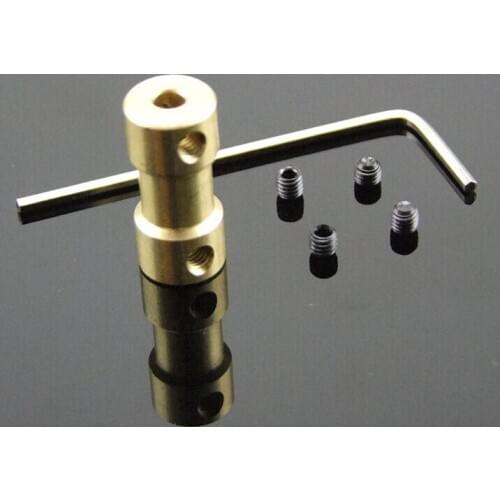 NEW copper coupler 3.17 mm with 3 mm match 3.17mm shaft 3mm shaft for motor shaft robot smart car model car wheel coupler