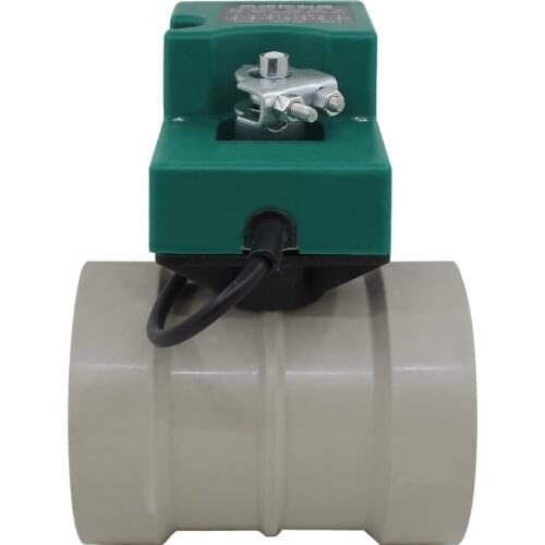Motorized damper AC220v DC12V/24V motorised air vent volume control pour ventilation PVC ducting