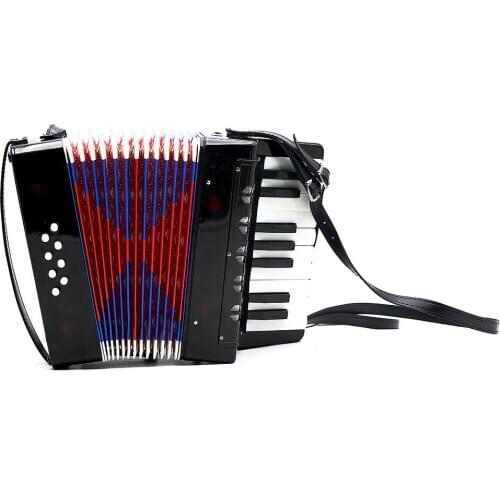 Kids Children 17-Key 8 Bass Mini Small Accordion Educational Musical Instrument Rhythm Band Toy