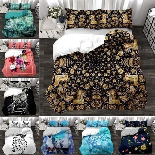 Nordic Dovet Cover Printed Pattern Bedding Set 2021 Tortoise Children Bedroom Set nordicos cama matrimonio T576