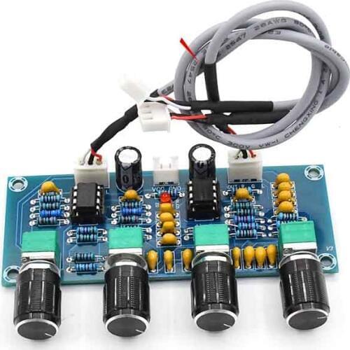 KYYSLB XH-A901 NE5532 Digital Power Amplifier Board Supporting Tone Board DC12~24V High and Low Sound Adjustment Front Board