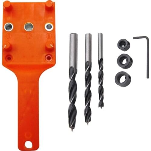 Woodworking Dowel Drilling Aid Jig Pocket Hole DIY Drill Tools Vertical Pocket Hole Dowelling Punching Hole Locator DIY