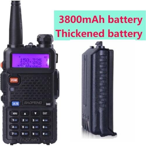 Baofeng UV-5r 3800mah Toki Woki radio dual band uhf vhf wakie tokie cb 400 radio station for hunting long range walkie talkie