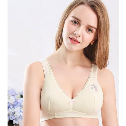 Roseheart Women Fashion Sexy Bralette Bow Wireless Deep V Bra Active Bras Girl Underwear Cap A Student Lovely Female Bras