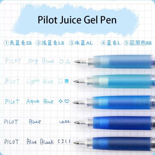 5pcs Pilot Juice Color Gel Pen 0.5mm Press Pens DIY Scrapbook Diary Special Smooth and Quick Dry Ink Kawaii School Supplies