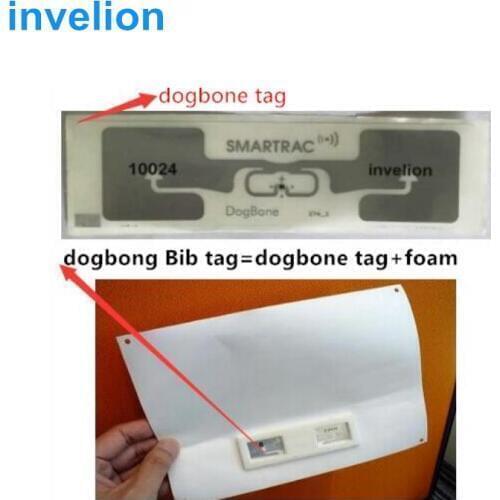 Smartrac uhf rfid marathon timing chip Dogbone rfid lable /passive timing chip long range uhf rfid tag 5-20m