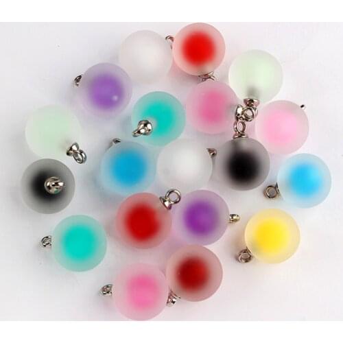 Mixed Color 20pcs Acrylic Bottles Frosted Beads 16mm 20pcs DIY Charm Pendant Ornaments Jewelry Making