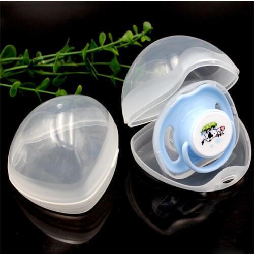 Soild Portable Baby Pacifier Nipple Box Nipple Shield Case Boy Girl Infant Dustproof Soother Storage Box Pacifier Holder