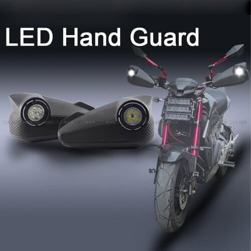 Motorcycle Vision Led Handguards Hand Guard With Light For HONDA CRF50F CRF110F CRF125F CRF150 R/F CRF230F XR650L CRF450 L/RX/X