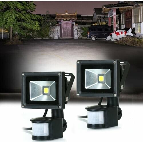 LED Motion Sensor Flood Light Wall Fixture Lamps Floodlight for Parking Yard Porch Entryways Sensitive Security Lights