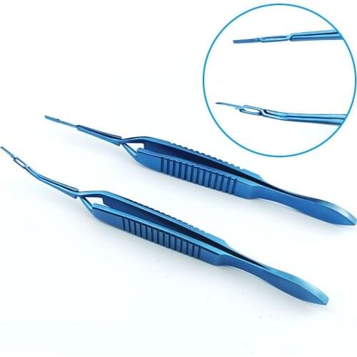 Titanium Ophthalmic Akahoshi Prechopper Forceps Straight/Angled Autoclavable Ophthalmic Eye Instrument