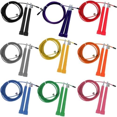 Outdoor Equipment 3M Steel Rope Jump Adjustable Wire Skipping Sports Fast Fitness High Speed Bearing Training