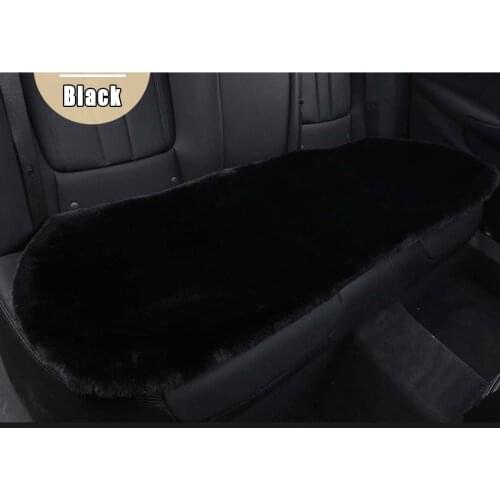 Universal Car Front Cover Rear Seat Cover Cushion Mat Faux Fur Automobiles Seat Covers Interior Accessories for Winter Warmer
