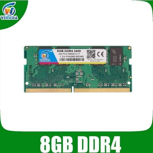 VEINEDA sodimm Ram DDR4 8GB 4GB 2400mhz 2133 2666mhz PC4-21300S CL19 notebook high performance laptop memory