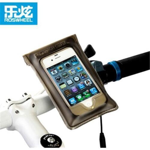 Roswheel Waterproof Cycling Front Bag Motorcycle Cycling Mobile Phone Holder Case Touch Screen Bike Bag Frame Head Tube Pouch
